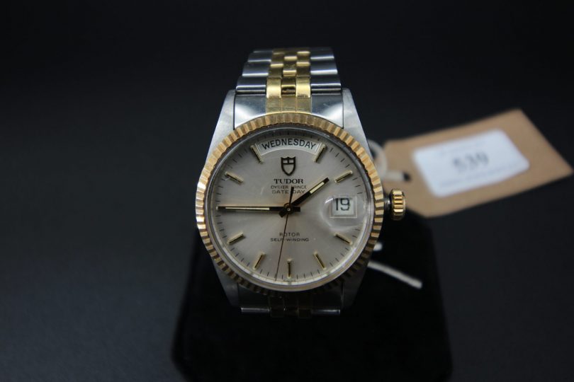 Lot 539 – Tudor Oyster Prince Watch, Day/Date, Bi-metal