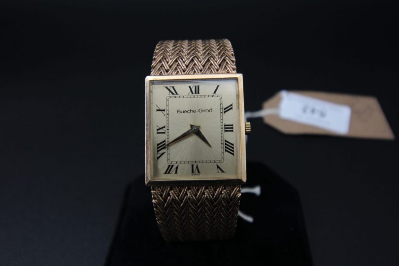 Lot 542 – Bueche-Girod 9ct Yellow Gold Watch