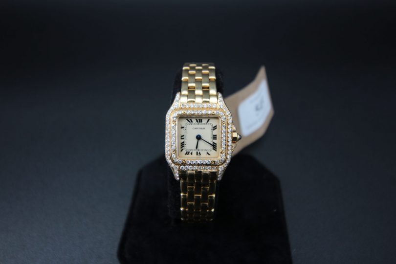 Lot 545 – Cartier 18ct Yellow Gold Panthere Watch