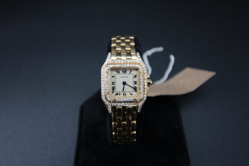 Lot 545 – Cartier 18ct Yellow Gold Panthere Watch